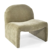 Basel upholstered design armchair, minimalist and comfortable style