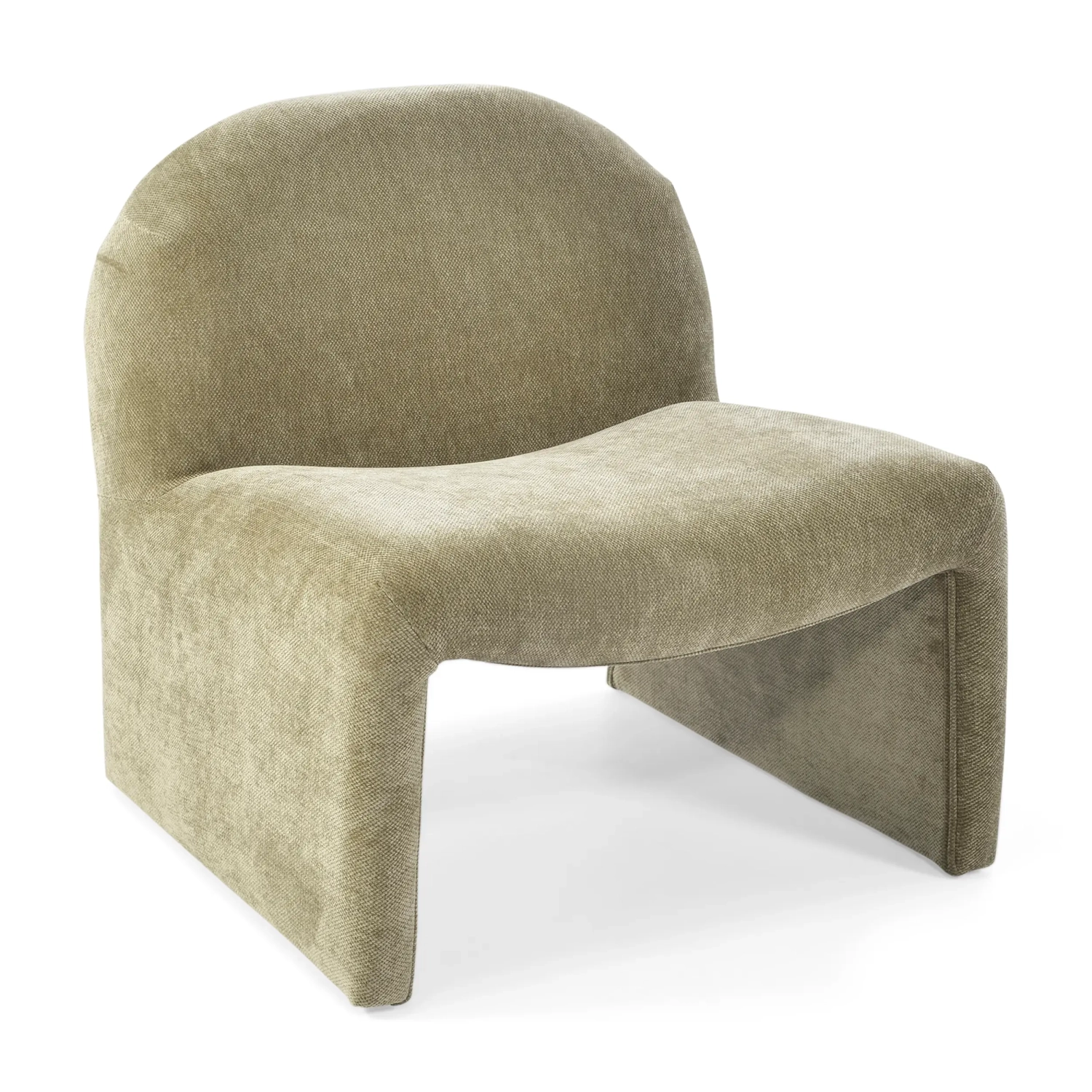 Basel upholstered design armchair, minimalist and comfortable style
