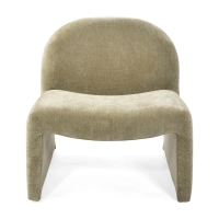 Basel upholstered design armchair, minimalist and comfortable style