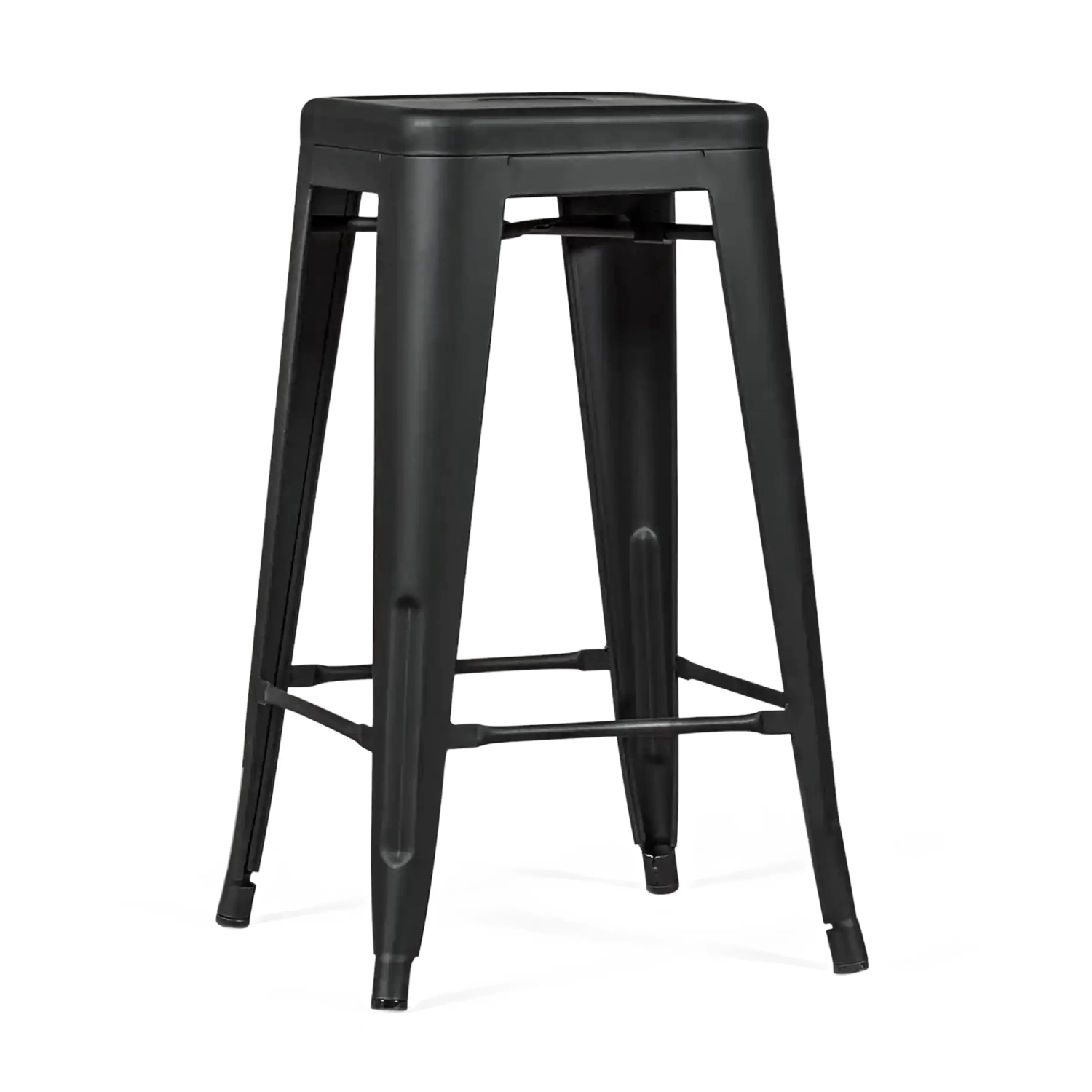 Jakkara teollinen Bistro 66 cm | Teräs pinottava kiiltävä tai mattainen
