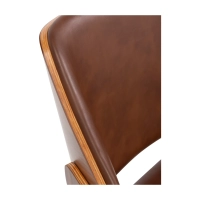 Cleveland Retro Faux Leather Office Chair | Adjustable Vintage Design
