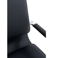 Cadeira de escritório Studio com encosto alto | Cadeira de escritório ergonómica em couro sintético