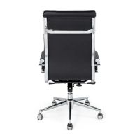 Cadeira de escritório Studio com encosto alto | Cadeira de escritório ergonómica em couro sintético