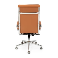Studio High Back Office Chair | Ergonomic Faux Leather Desk Chair