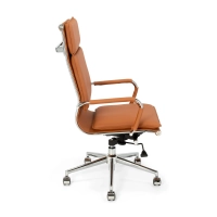 Studio High Back Office Chair | Ergonomic Faux Leather Desk Chair
