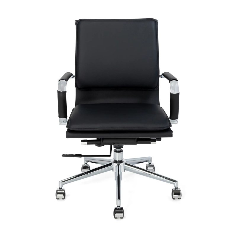 Studio Low Back Office Chair | Ergonomic Faux Leather Desk Chair