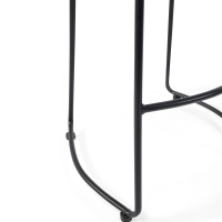 Portland Industrial Counter Stool 76 cm | Elm Wood and Matte Steel