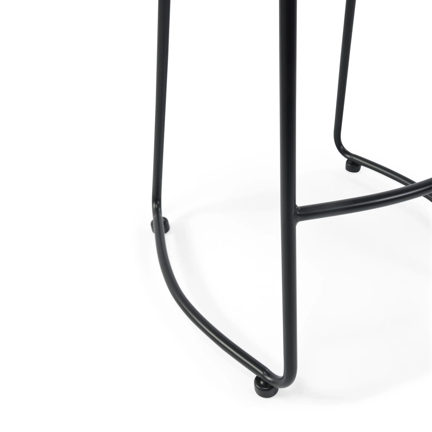 Banco de bar industrial Portland, 66 cm | Madeira maciça de olmo e aço