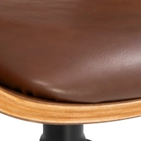 Cleveland Retro Faux Leather Office Chair | Adjustable Vintage Design