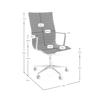 Task Executive High Back Leather Office Chair | Premium Ergonomic Office Chair