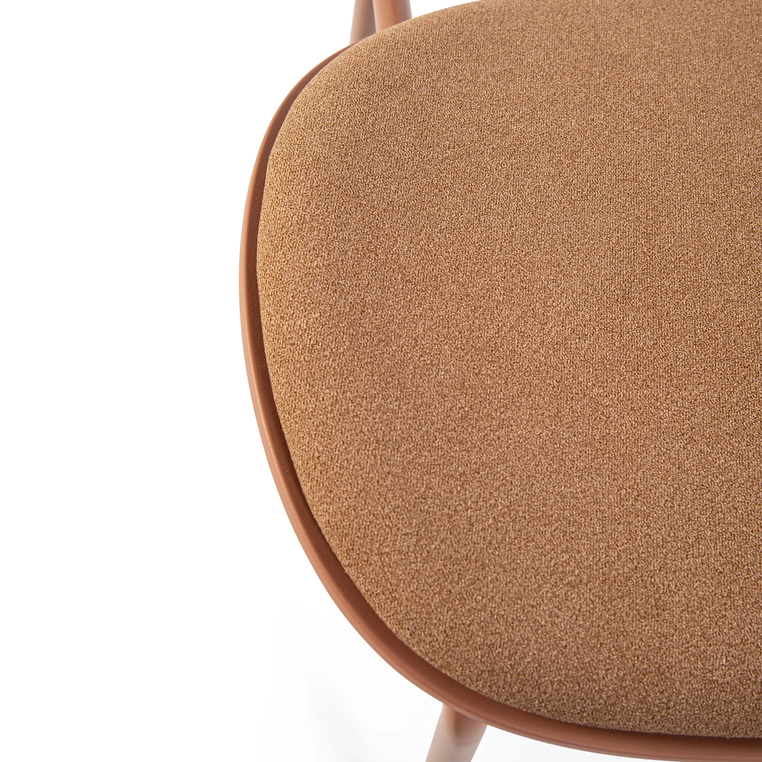 Cadeira de jantar ergonómica empilhável Carlotta | Cadeira estofada moderna
