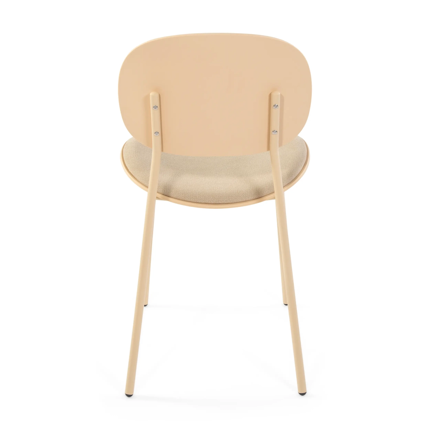 Cadeira de jantar ergonómica empilhável Carlotta | Cadeira estofada moderna
