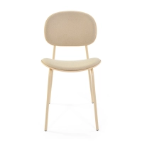 Cadeira de jantar ergonómica empilhável Carlotta | Cadeira estofada moderna