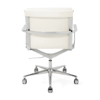 Task Premium Desk Chair | Italian Leather Office Chair with Wheels