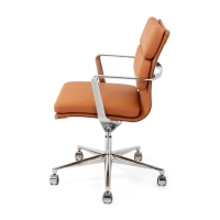 Task Premium Desk Chair | Italian Leather Office Chair with Wheels