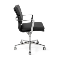 Task Premium Desk Chair | Italian Leather Office Chair with Wheels