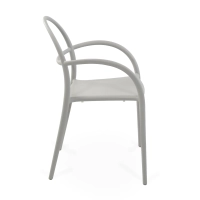 Silla de diseño para exterior apilable Master | Sillón de polipropileno