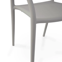 Master Stackable Outdoor Designer Chair | Polypropylene Armchair