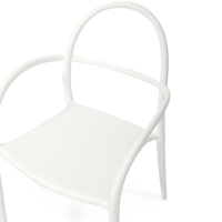 Silla de diseño para exterior apilable Master | Sillón de polipropileno