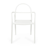 Silla de diseño para exterior apilable Master | Sillón de polipropileno