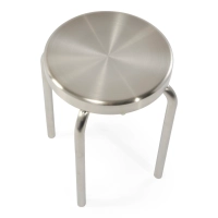 Delaware 45 cm Stainless Steel Low Stool | Modern Designer Stool
