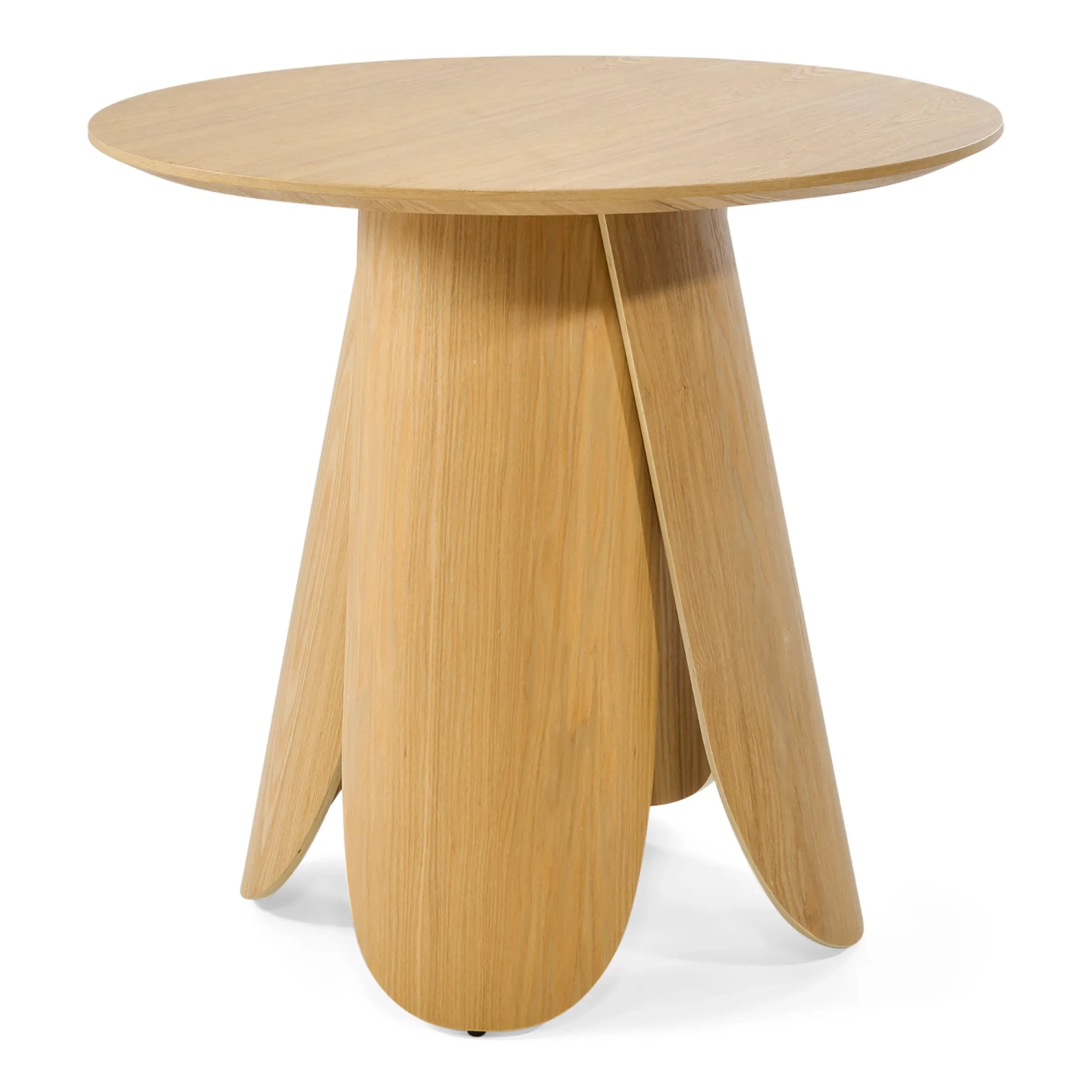 Mesa de comedor redonda de estilo escandinavo en madera de fresno