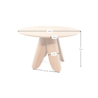 Mesa de comedor redonda «Pluto Scandinavian»