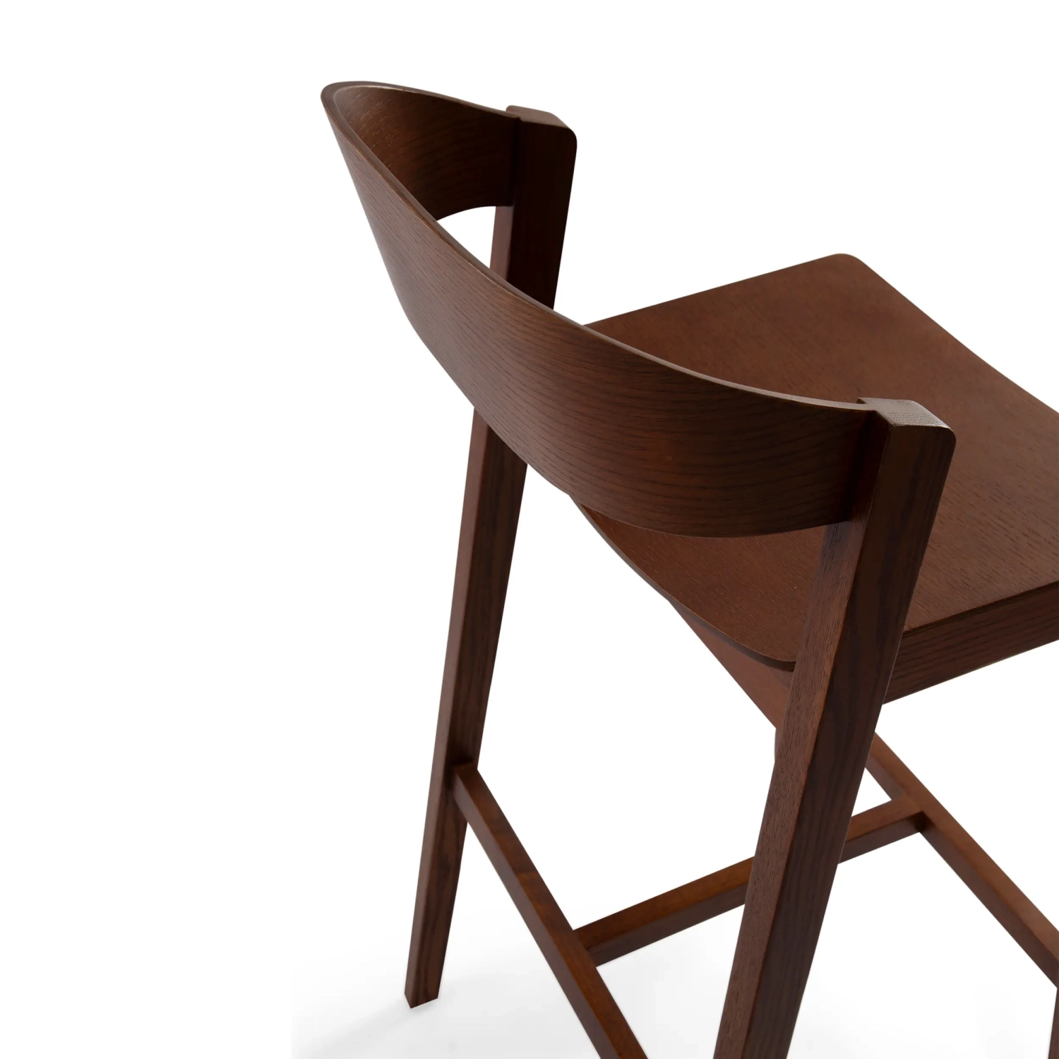 Soho Taburete de bar escandinavo de 76 cm | Madera de roble o nogal