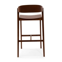 Soho Taburete de bar escandinavo de 76 cm | Madera de roble o nogal