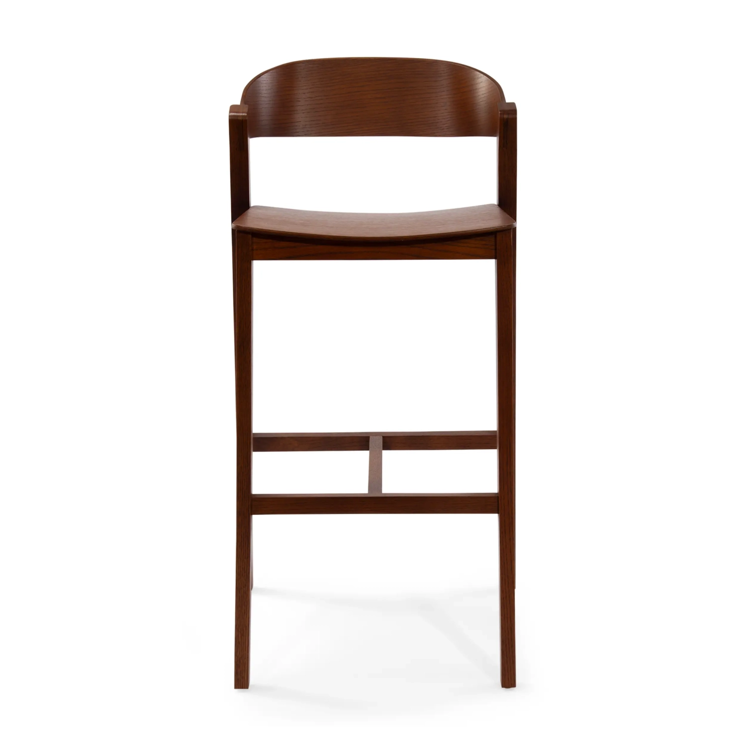 Soho Taburete de bar escandinavo de 76 cm | Madera de roble o nogal