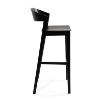 Soho Taburete de bar escandinavo de 76 cm | Madera de roble o nogal
