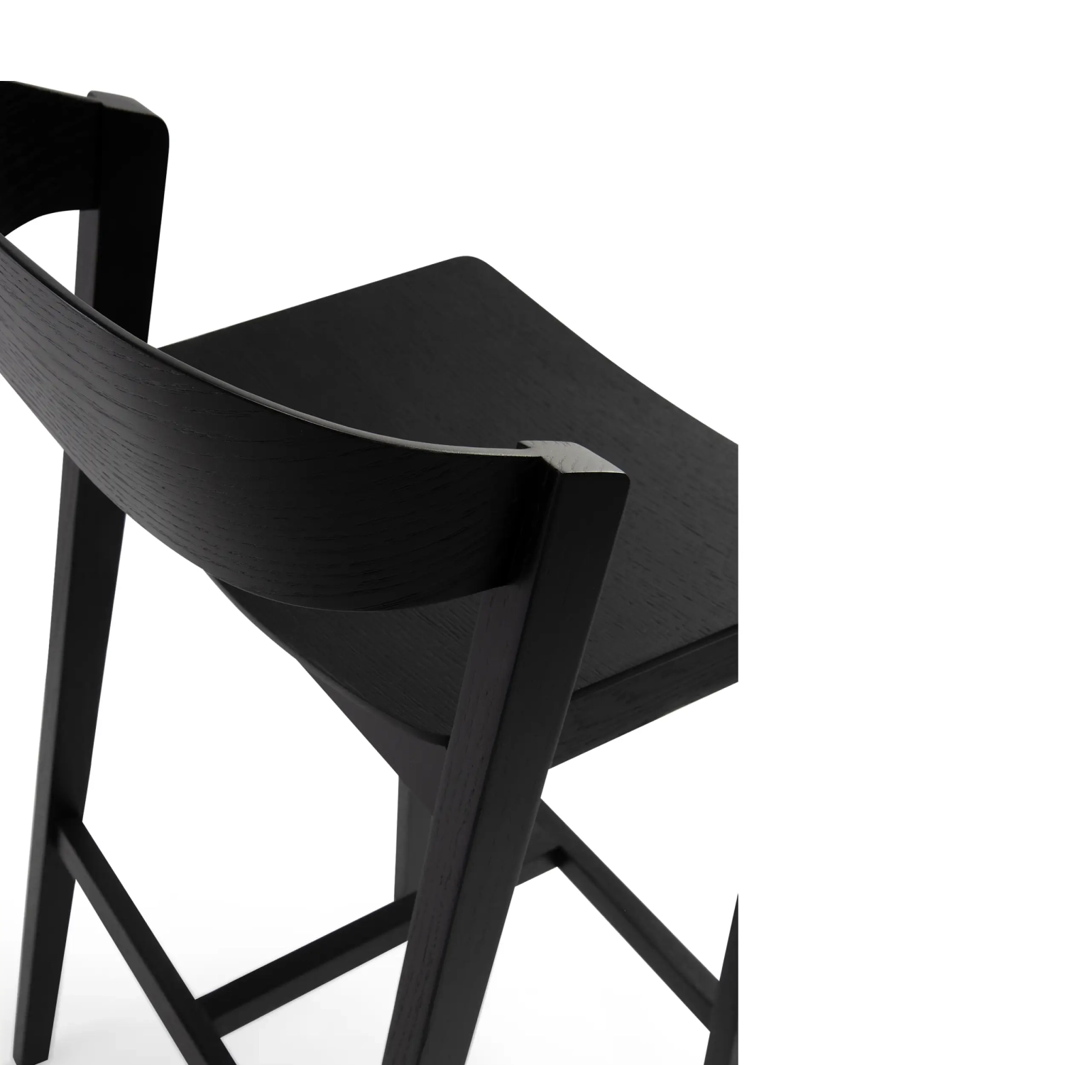 Soho Scandinavian Counter Stool 76 cm | Oak or Walnut Wood
