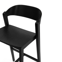 Soho Scandinavian Counter Stool 76 cm | Oak or Walnut Wood