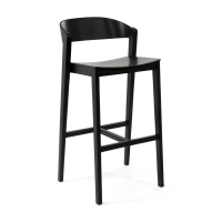Soho Scandinavian Counter Stool 76 cm | Oak or Walnut Wood