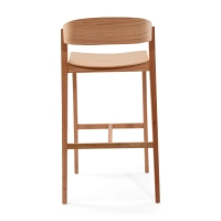 Soho Scandinavian Counter Stool 76 cm | Oak or Walnut Wood