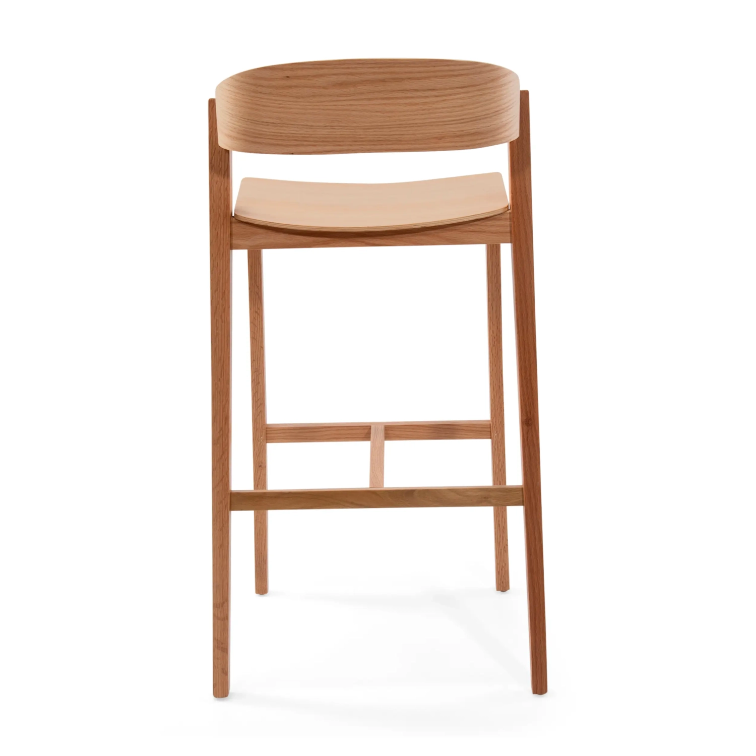 Soho Scandinavian Counter Stool 76 cm | Oak or Walnut Wood