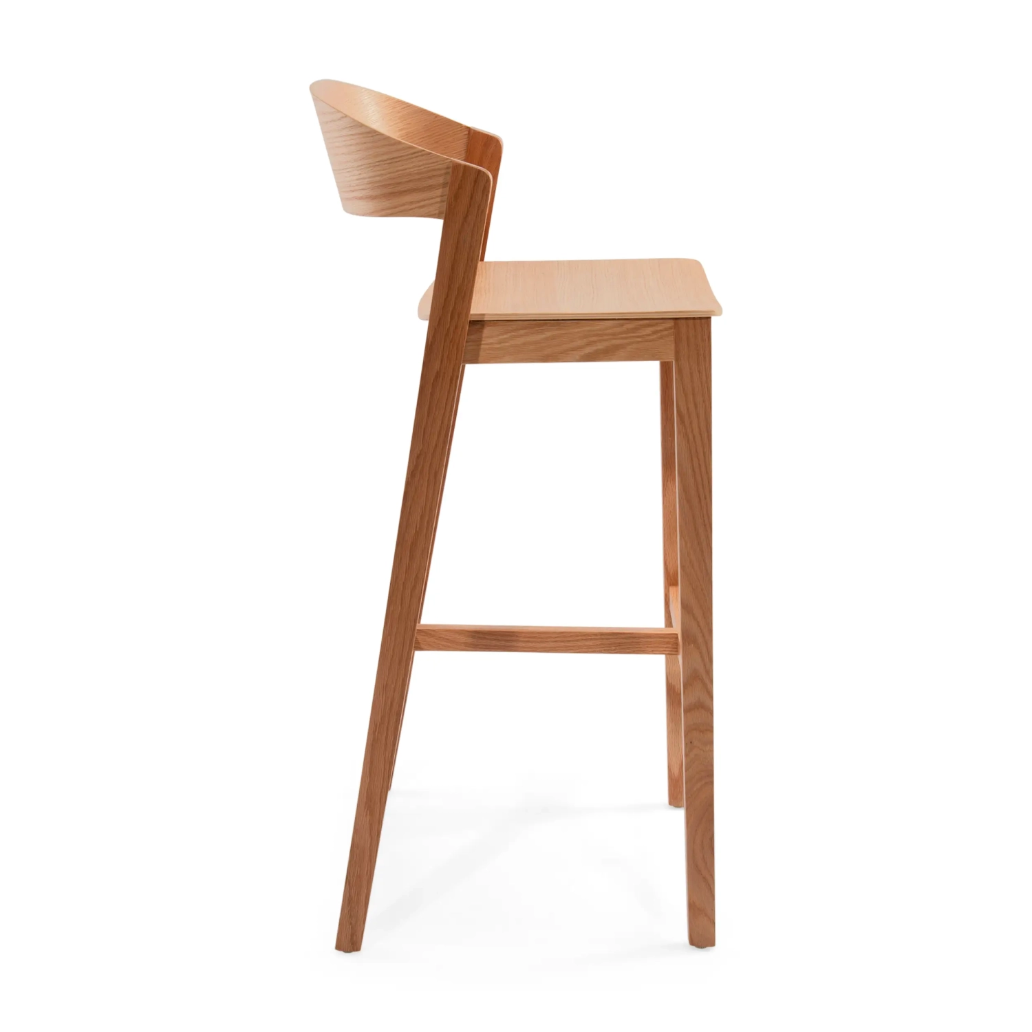 Soho Scandinavian Counter Stool 76 cm | Oak or Walnut Wood