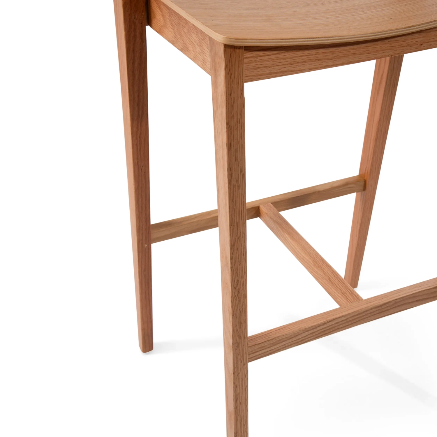 Soho Scandinavian Counter Stool 76 cm | Oak or Walnut Wood