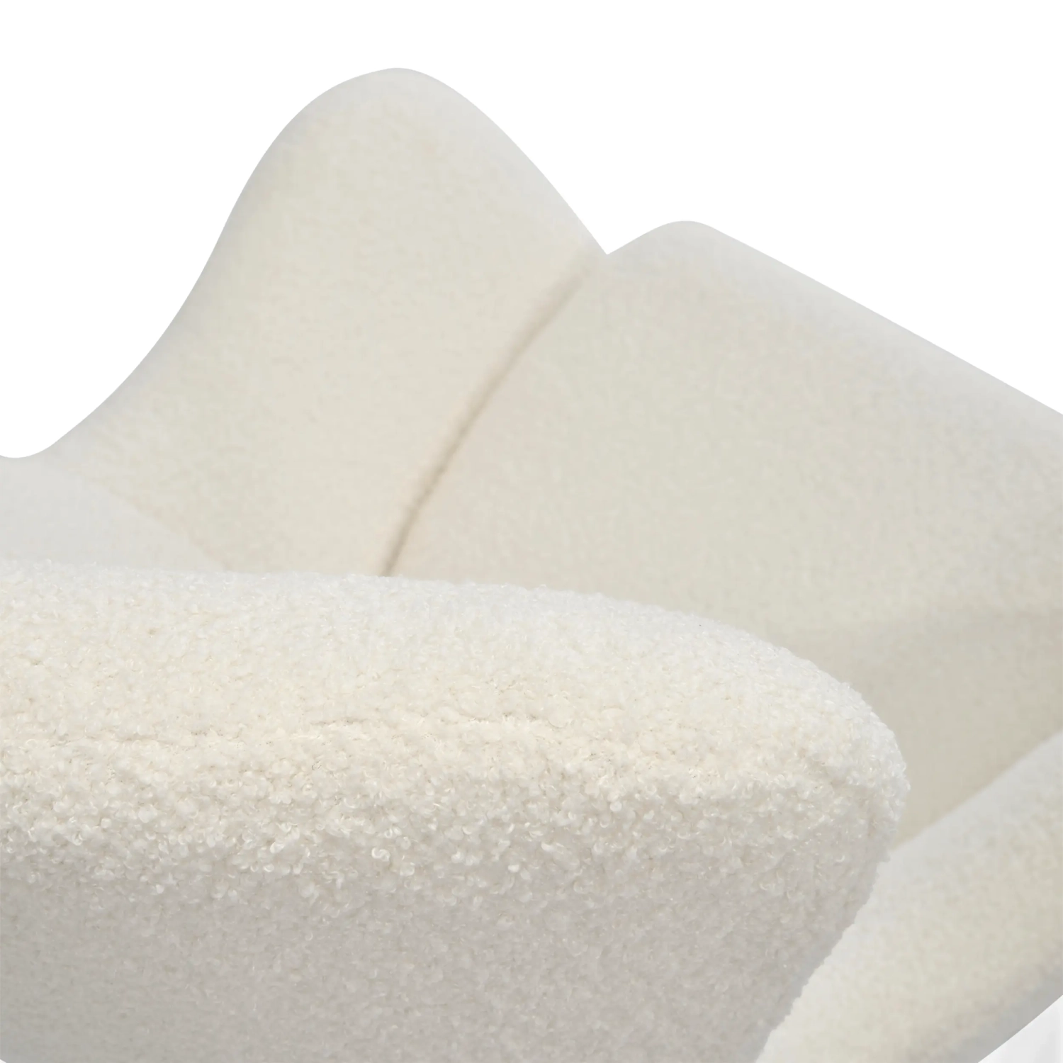 Nest Bouclé Rocking Armchair | Modern Designer Rocking Chair