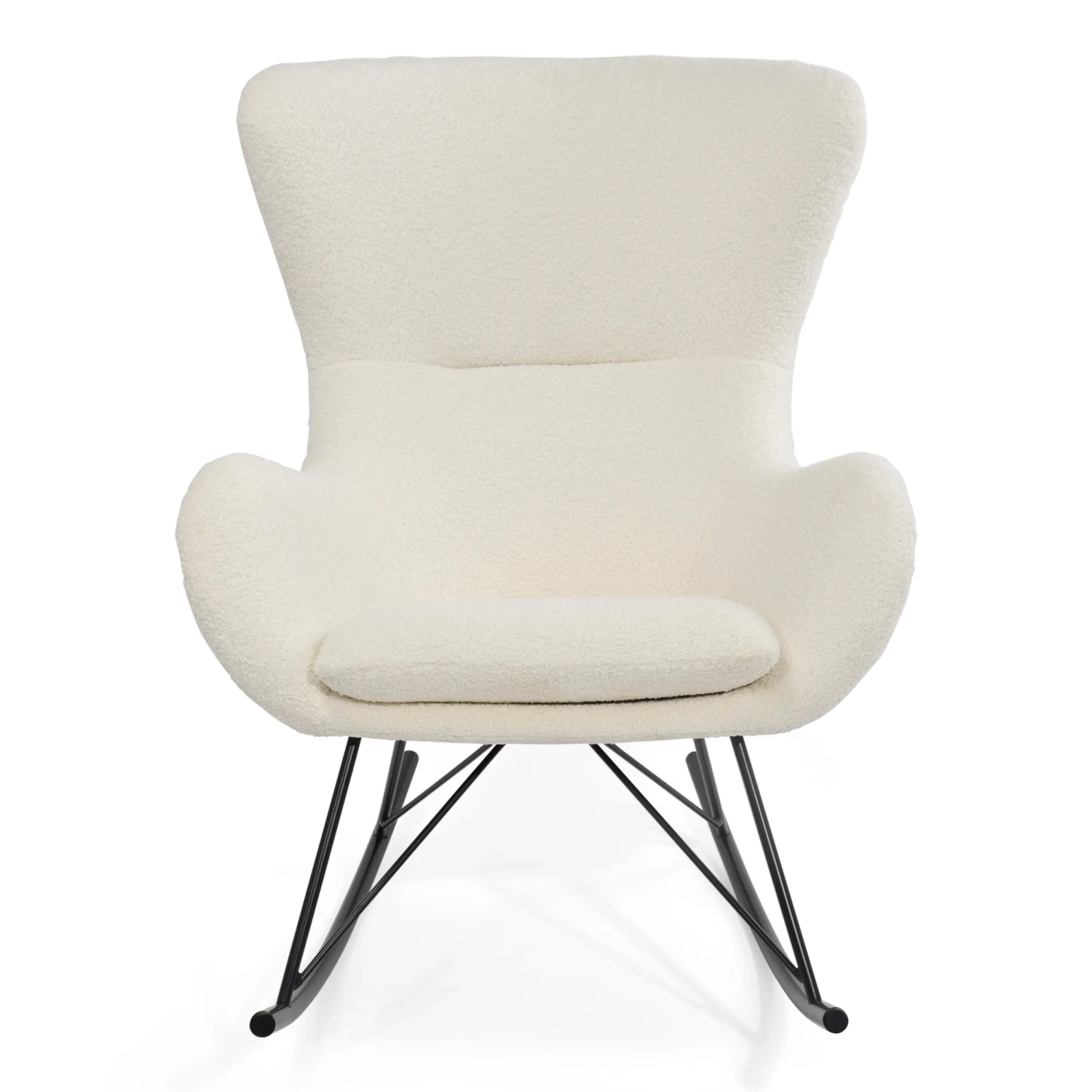 Nest Bouclé Rocking Armchair | Modern Designer Rocking Chair