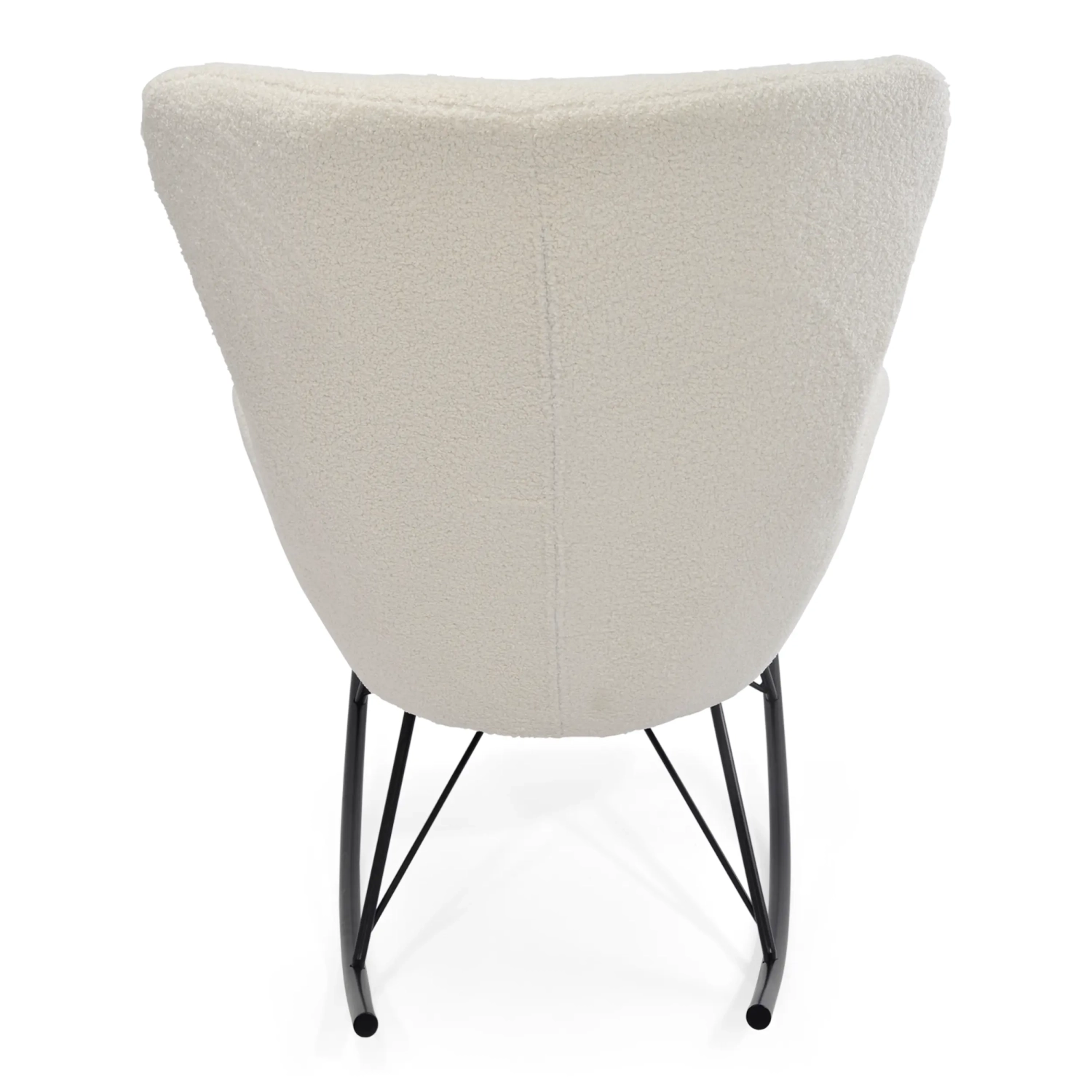 Cadeira de baloiço Nest Bouclé | Cadeira de baloiço de design moderno