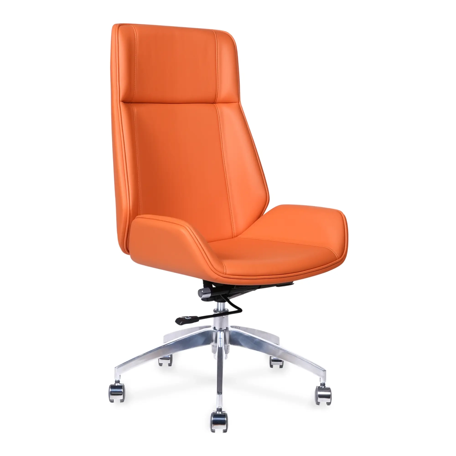 Nordic Colors High-Back Office Chair | Faux Leather & Chrome Base