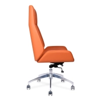 Nordic Colors High-Back Office Chair | Faux Leather & Chrome Base