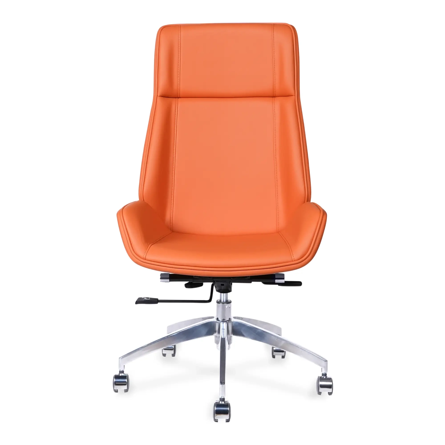 Nordic Silla de oficina con respaldo alto Colors | Cuero sintético y base cromada