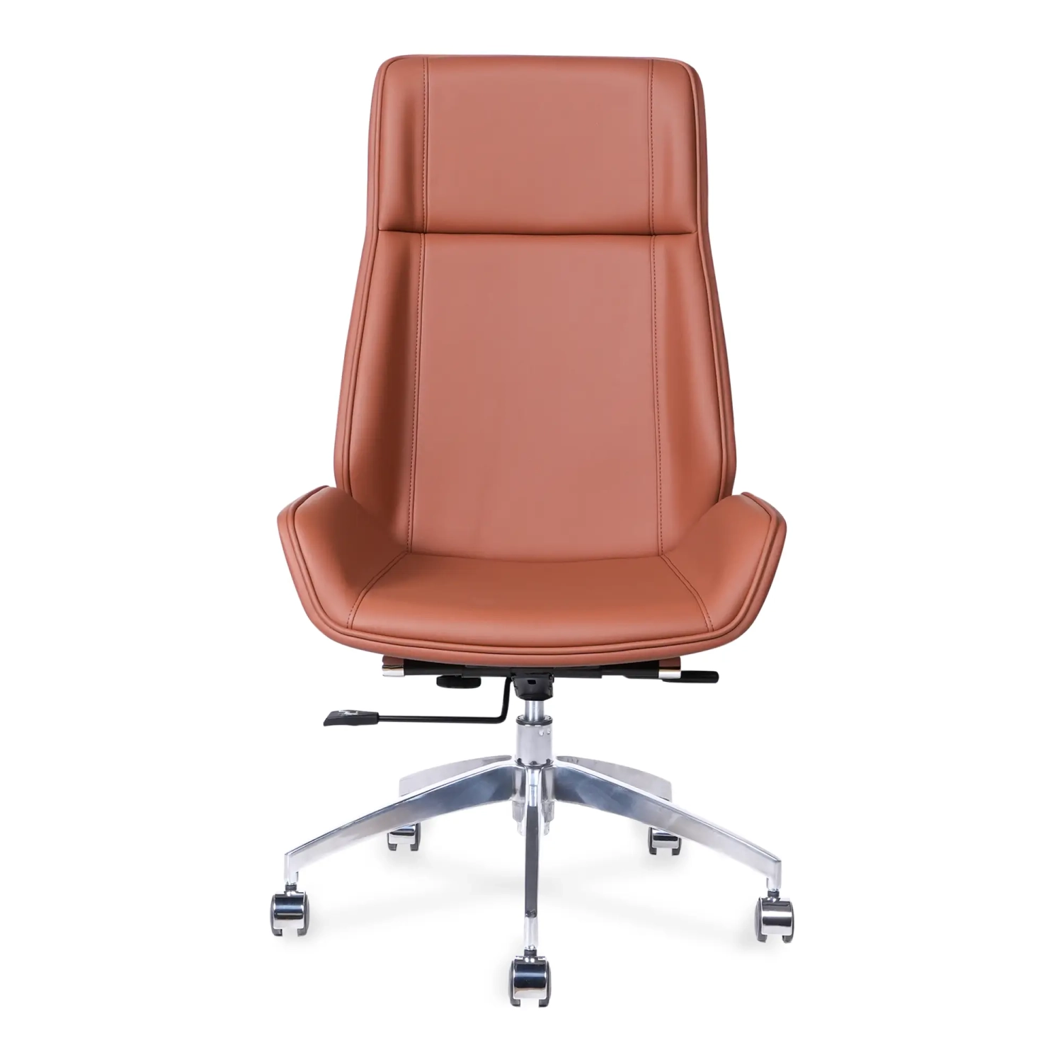 Nordic Silla de oficina con respaldo alto Colors | Cuero sintético y base cromada