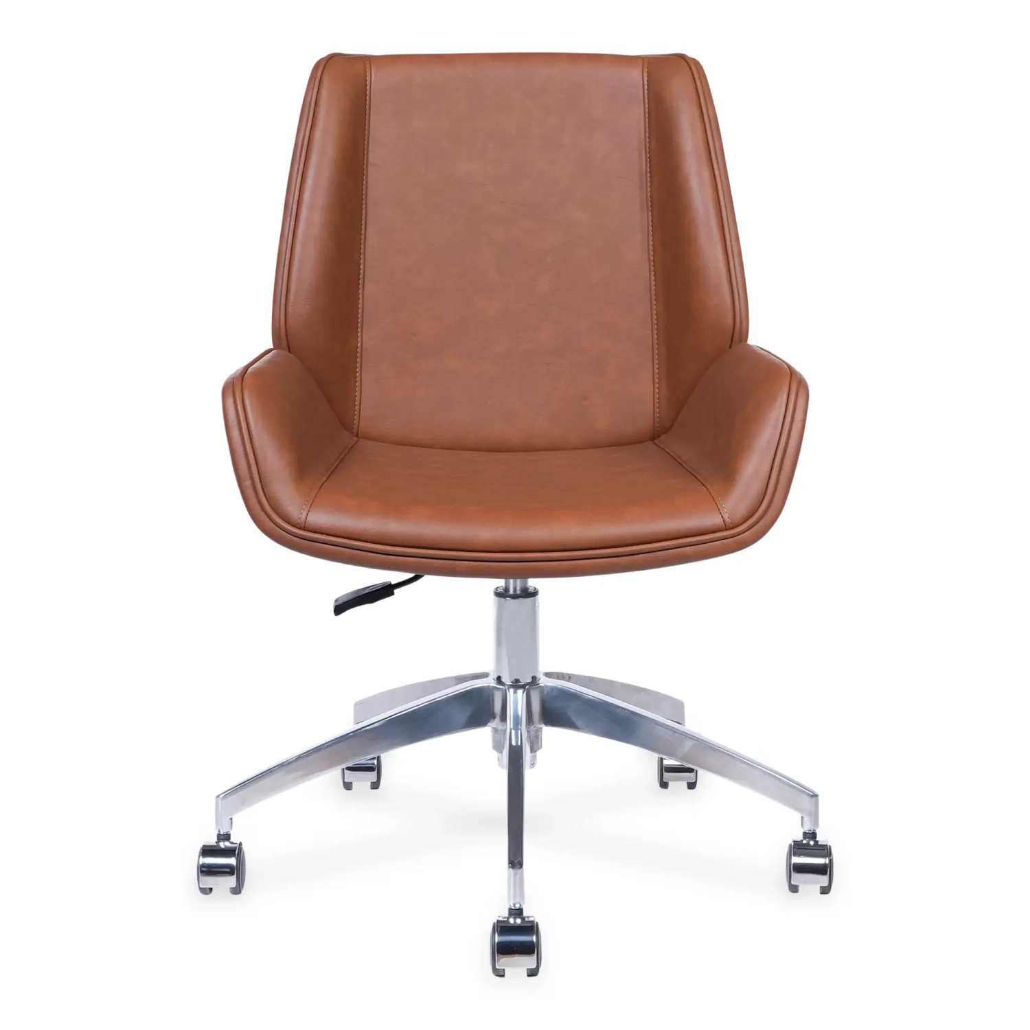 Nordic Colors Office Chair | Faux Leather & Chrome Base