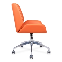 Nordic Colors Office Chair | Faux Leather & Chrome Base