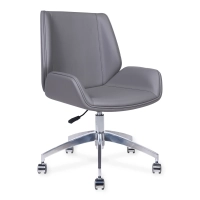 Nordic Colors Office Chair | Faux Leather & Chrome Base