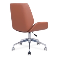 Nordic Colors Office Chair | Faux Leather & Chrome Base