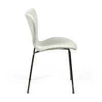 Silla de comedor Seven Vintage de imitación de cuero | Diseño industrial moderno